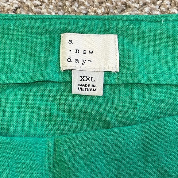 NWT Green linen skirt size XXL - Picture 2 of 5